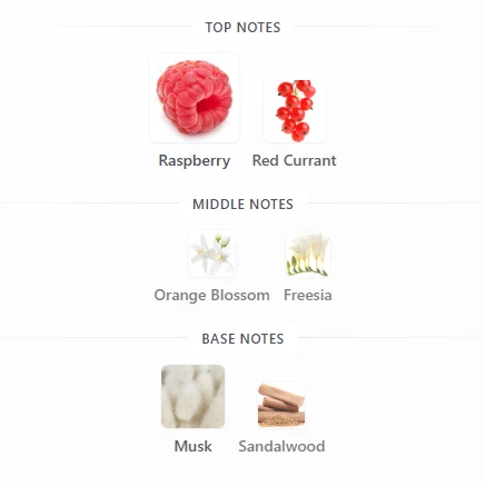 Benetton Pink Raspberry scent profile 1