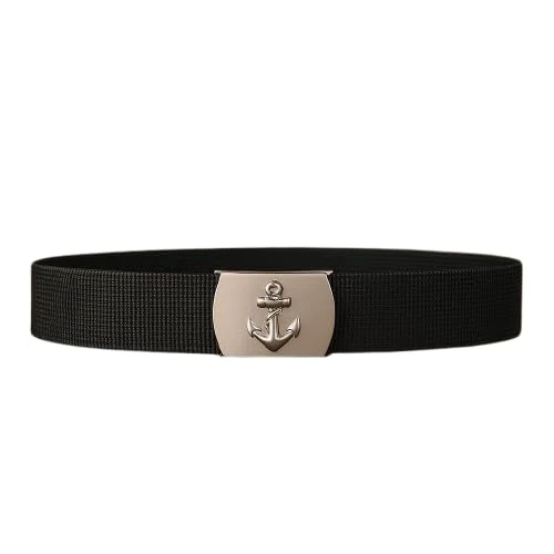 Anchor Buckle Sailor Belt – Black