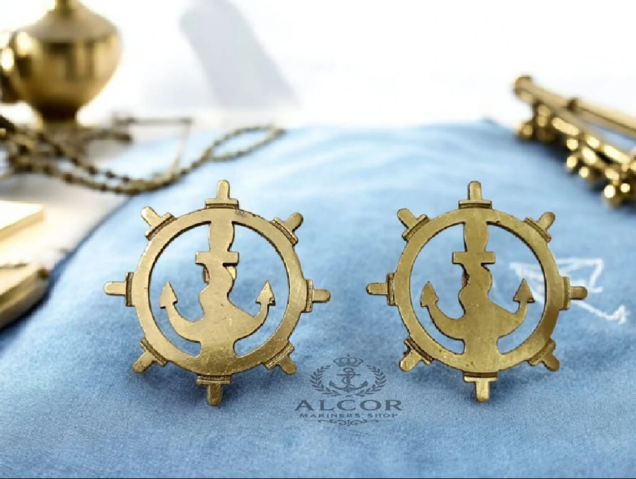 Merchant Navy Anchor Collar Badge